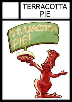 Terracotta Pie circle cut